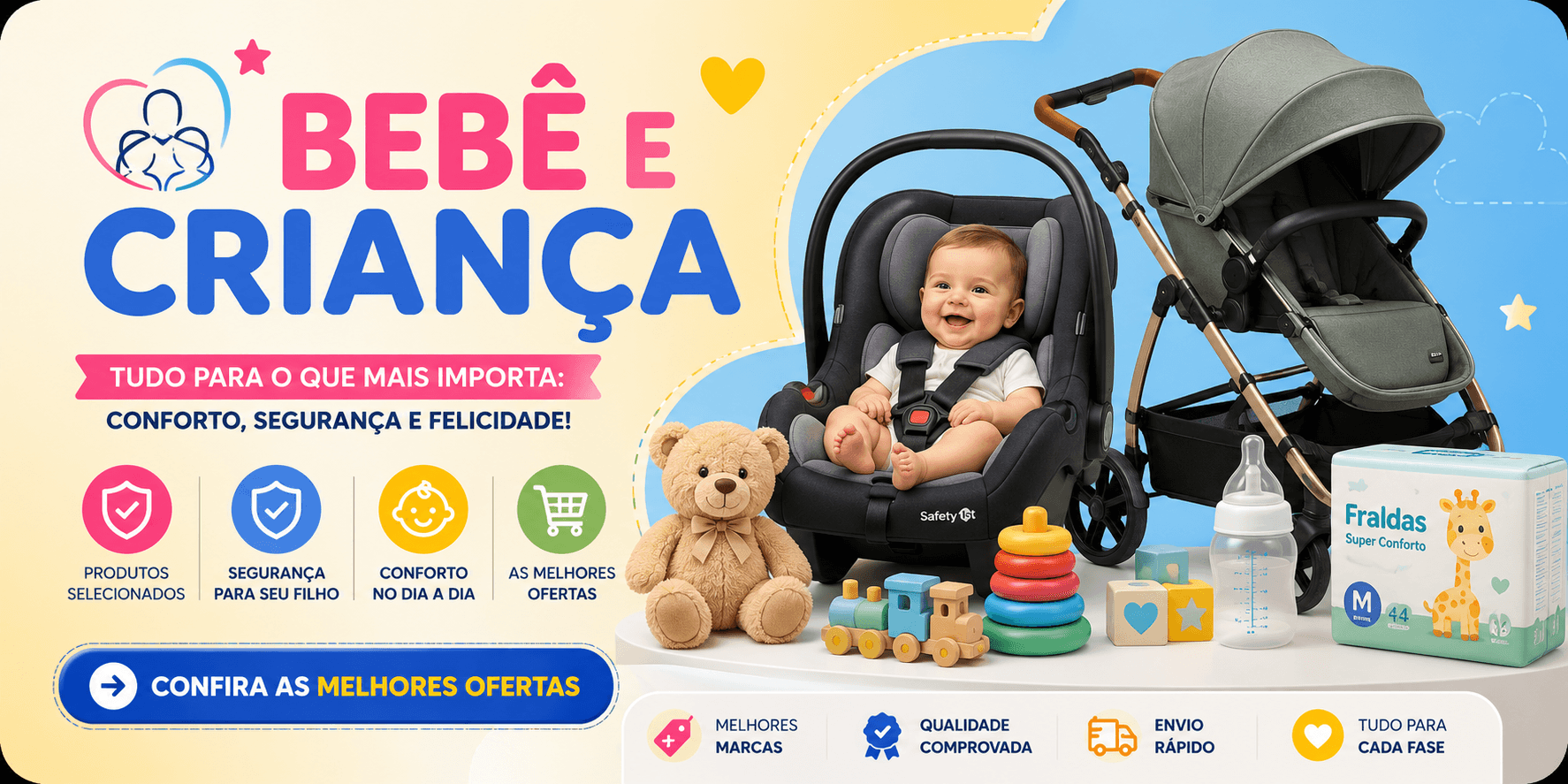 Produtos para bebê e criança no SmartCompra AI